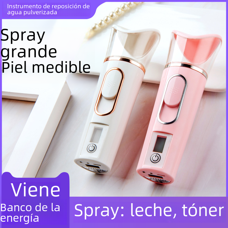 Portable Beauty Device with Skin Hydration Mist