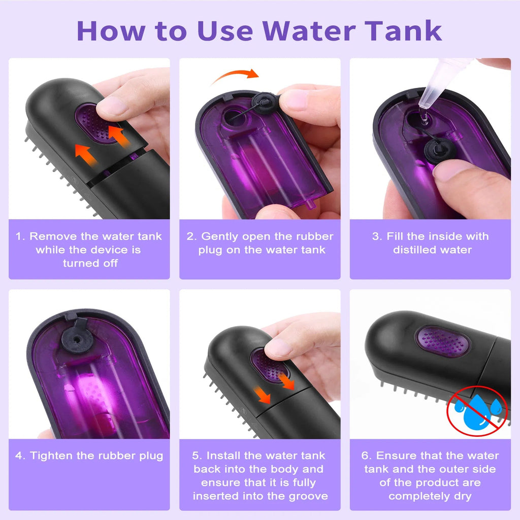 SteamSilk Pro™ Steam Hair Straightening Brush