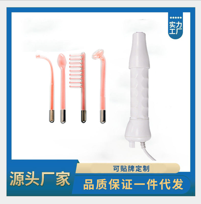 Home Beauty Device Kit with High-Frequency Therapy Tools