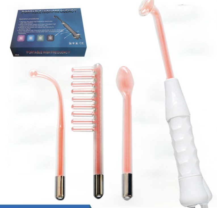 Home Beauty Device Kit with High-Frequency Therapy Tools