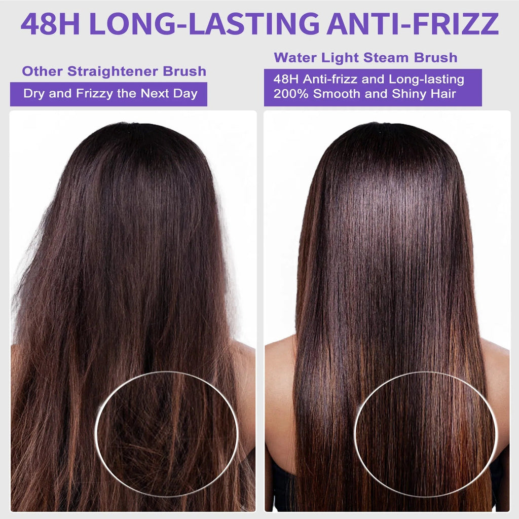 SteamSilk Pro™ Steam Hair Straightening Brush