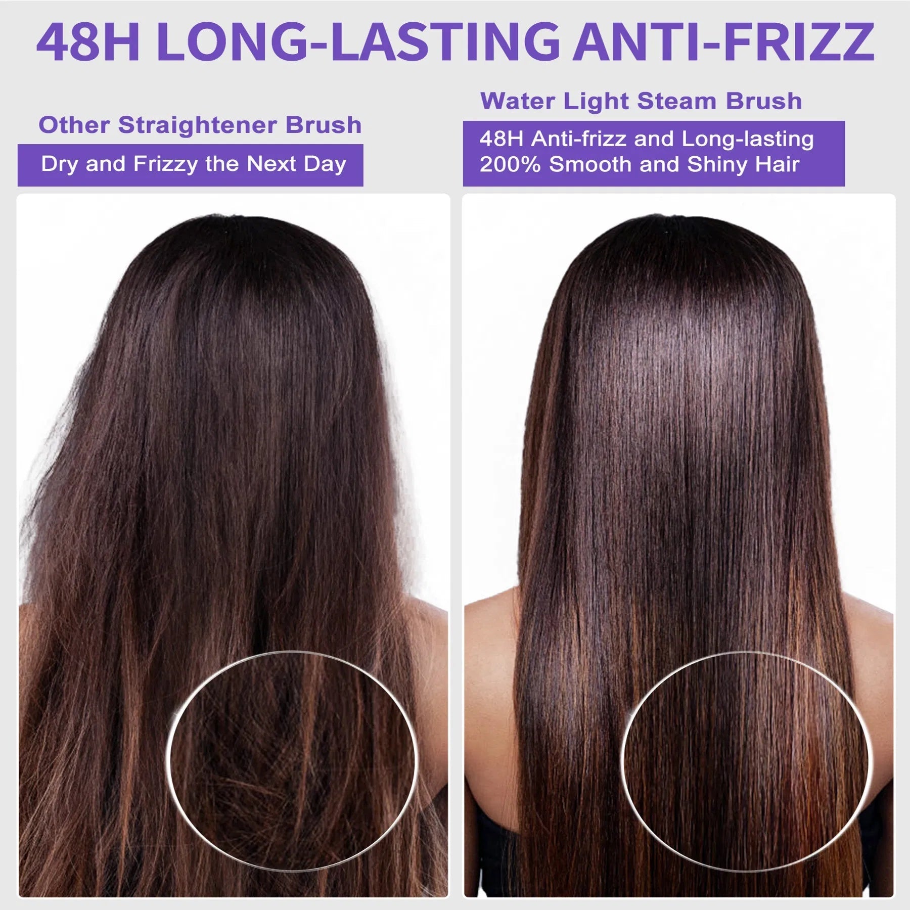 SteamSilk Pro™ Steam Hair Straightening Brush