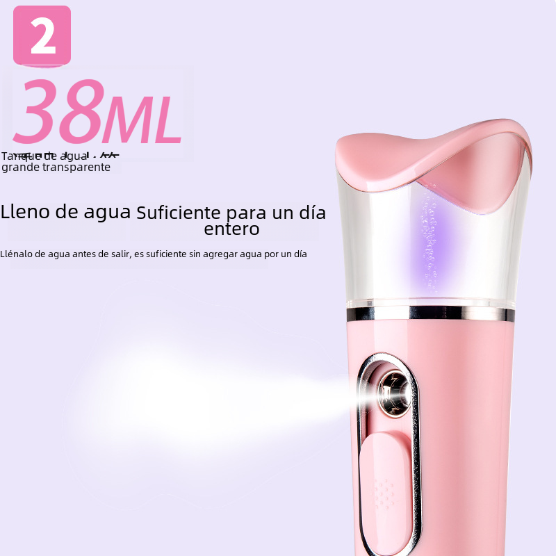 Portable Beauty Device with Skin Hydration Mist